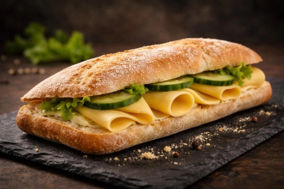 Sajtos, vajkrémes ciabatta