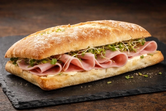 Sonkás, vajkrémes ciabatta